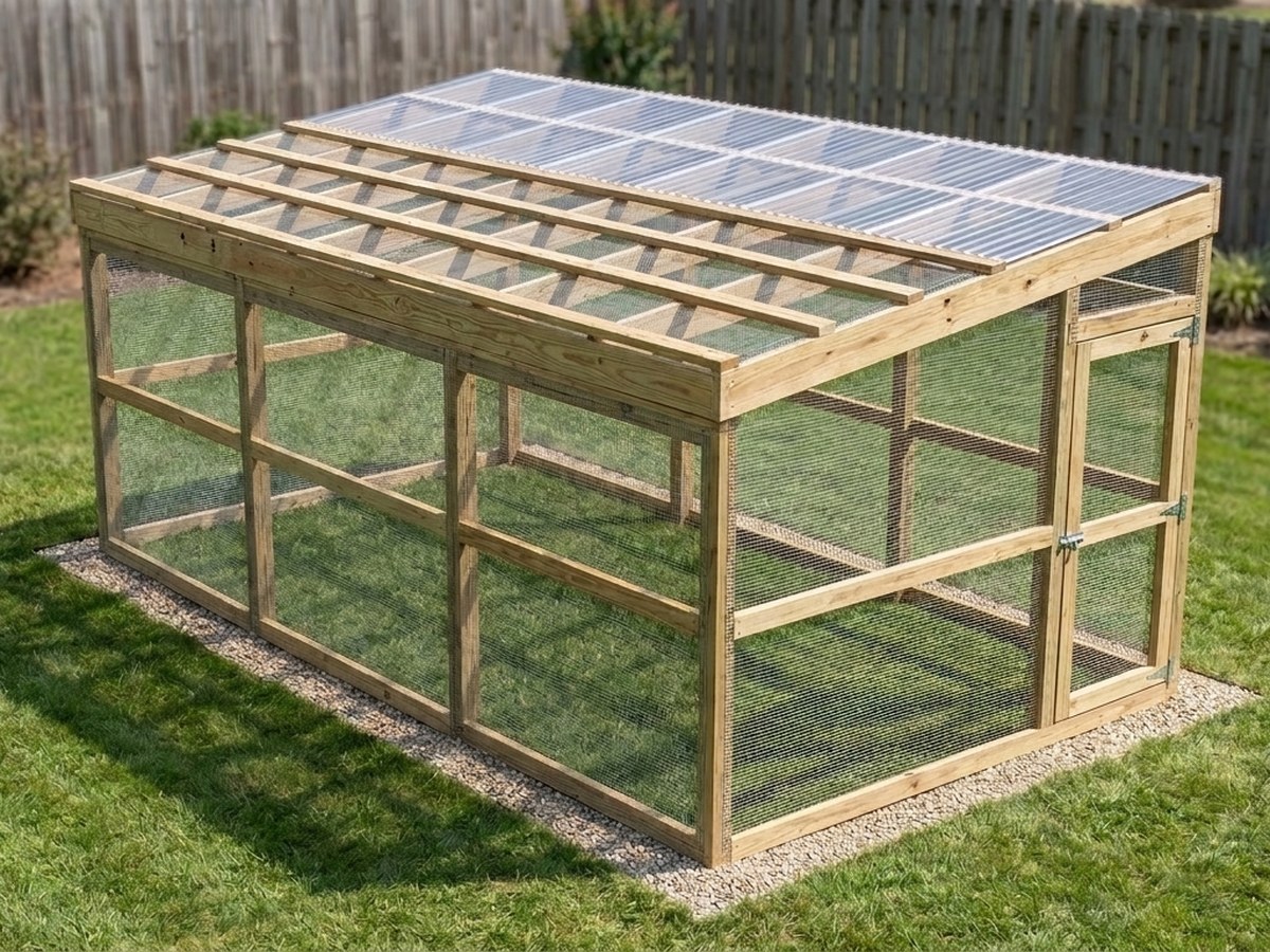 Walk-In Chicken Run Plans PDF: 10x10, 10x20 and 10x30, Predator-Proof, image 1